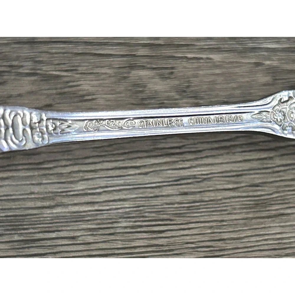 Stanley Roberts Rogers Spoons Place/Oval Stainless Valentine Set‎ Of 6 Pierced